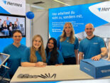 Gruppenfoto am Hermes Germany Messestand