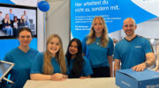 Gruppenfoto am Hermes Germany Messestand