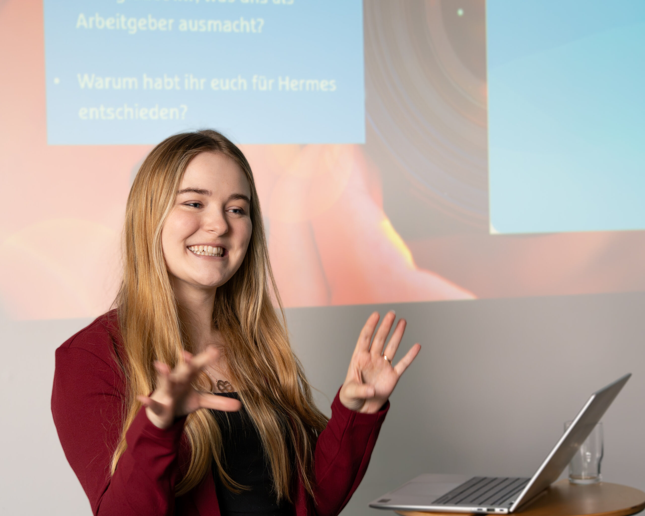 Anmoderation der New@Hermes Onboarding Veranstaltung